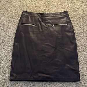 Loft - faux leather pencil skirt